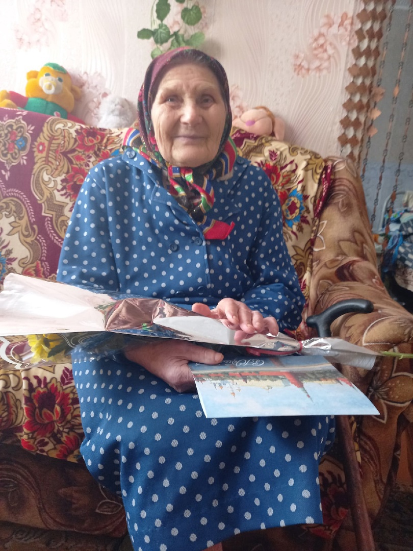 Сегодня 95-летний юбилей отмечает жительница села Верхнеберезово, труженица тыла, Мария Ивановна Приходько..